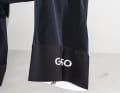 The wide leg cuffs keep the trousers neatly in place whilst cycling, but feel a bit sticky when you slip them on.