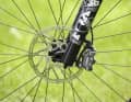 Plenty of power: SRAM Maven disc brakes bring the Specialized Stumpjumper 15 Comp to a halt.