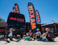 Chillout-Zone und Support-Bereich: Die Ziel-Area lud zum Relaxen ein und war Anlaufstelle für alle Arten von technischem Support. Die Crew von Maxxis zum Beispiel half bei allen Problem rund um das Thema Reifen.