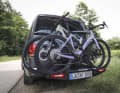 Wer Yakima bisher noch nicht kennt, sollte hier weiterlesen. Der US-Hersteller hat mit dem FoldClick 2 Evo einen kompakt faltbaren Fahrradträger mit innovativem Montagesystem im Programm. Foto: Georg Grieshaber