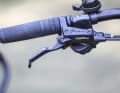 The Tektro hydraulic disc brakes on the B'Twin provide reliable stopping power.