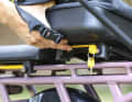 One of the biggest innovations is the B'Clip system. Accessories such as seat cushions, carry boxes and platforms can be changed quickly and easily. Secured with a lock.