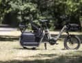 The Qio Long CLAx is a classic long-tail cargo bike with an XXL luggage rack.
