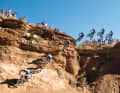 Gee Atherton ventures an XXL transfer in 2010. The downhill racer has long been regarded as a top favourite.