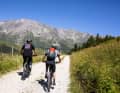 Downhill in Valchiavenna you have the choice between a gravel road or an advanced trail.