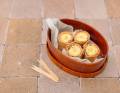 Banana and peanut rolls