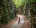 Cycle path on the old Kiewerlach-Bech railway line in the Muller Valley