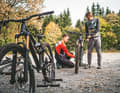 To be able to compare the three test bikes accurately, the set-up must be completely identical.