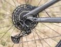 The Sram SX cassette offers a maximum of 50 teeth. In combination with the 32 t chainring, the climbing gear is a little heavy.