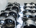 Pre-assembled housings are waiting to be used.