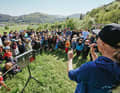 Sabine Oswald knows how to motivate young mountain bikers. She and her team are decisive for the child-orientated character of the Kids Cup races.