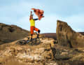 Hold on tight: A windbreaker protects you when resting at the summit or on fast descents
