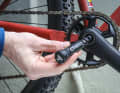Topeak uses the cavity in the crankshaft for a smart tool for its BB Hide`n Tool