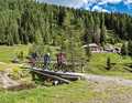 The Dolomites are not the easiest terrain, but: there are huts and lifts everywhere that also take bikers.