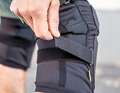 A second Velcro fastener above the calf noticeably improves the fit of the protector.