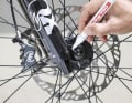 Then mark the corresponding position with a waterproof marker