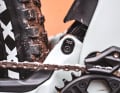 Lapierre also installs a small chain guide and a protective cover for the shock.