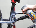 Once the drive unit has been rinsed, you can shampoo the rest of the bike with bike cleaner