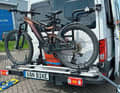 How do campers get to the rear of their vehicle despite transporting bikes? No problem with these solutions. The bulky van bike carrier can be swivelled to the side when fully loaded