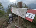 1000 metres down: The trail from Monte Cendio is not for the faint-hearted.