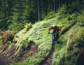 The up-and-down trails through the Lowlands are designed to minimise the need for two things: power and brake pads.