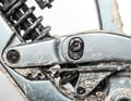 Mullet or 29-inch? The wheel size at the rear can be varied, as can the head angle and chainstay length.