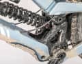 A look inside the kinematics: "seems complicated". According to Canyon, the rear suspension was designed so that the system can be serviced quickly and easily.