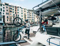 Louise disembarks in Portovenere. She is still laughing.