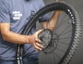 The loose cassette can then be lifted from the freewheel.