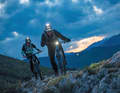 If you want to go off-road at night, you still need a helmet lamp.