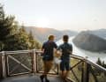 Spectacular view: At the Schlögener Schlinge, the Danube winds its way through the Donauleiten.