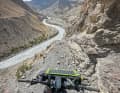 The solar cells power the GPS, camera, GoPro and head torch.