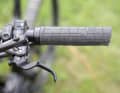 Thick Race Face grips on the 820 millimetre wide Race Face Atlas handlebars.