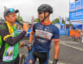 The EBM was founded 30 years ago by Albrecht Dietze and his father Günter. The two are still in charge of organising the event. The photo shows race director Albrecht in an interview with EBM300 winner Roy Bruns in 2018.