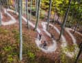 There is an uphill flowline in the trail centre, but also a drag lift.