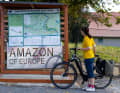 The newly opened cycle path was co-financed by the EU.