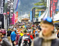 Lively activity on the Expo site.