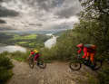 Trail descent into Luxembourg's Sauerland region.