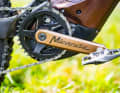 The Miranda cranks are very short at 155 mm - this provides ground clearance on technical climbs.