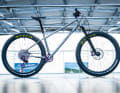 It doesn't get much more individual than this: a customised trail hardtail from Dlouhy with three-inch flats and an Eightpins seatpost.