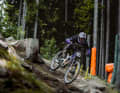 Rough terrain: The new Propain in World Cup edition in the rumble of Leogang. The paintwork is not a mimicry: the big bike is actually used in the World Cup.