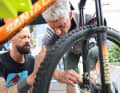 We were guests with our tents at 11 Stadler bike shop locations in Germany.