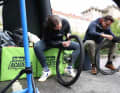 Participants were able to learn a lot about their own bikes in mechanic workshops.