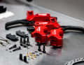 Looks like a complete set. Calipers, discs, sensors and pads - the prototype Brambo has everything.