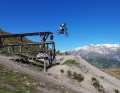 Drop in Livigno: beautiful approach, steep landing - but quite high. Very susceptible to wind. Scary factor 3/6