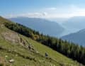 On the southern side of the Alps, the trails are also free of snow at the upper level.