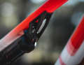 On the old Fourstroke, the shock was in front of the seat tube. On the new one, it sits horizontally under the top tube.