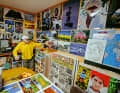 His flat resembles a small museum - full of impressive photographs and exciting souvenirs from his trip around the world.