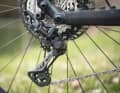 The Shimano XT provides twelve gears and the usual confident gear changes.