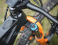 The charging port for the Bosch system is located on the top tube.